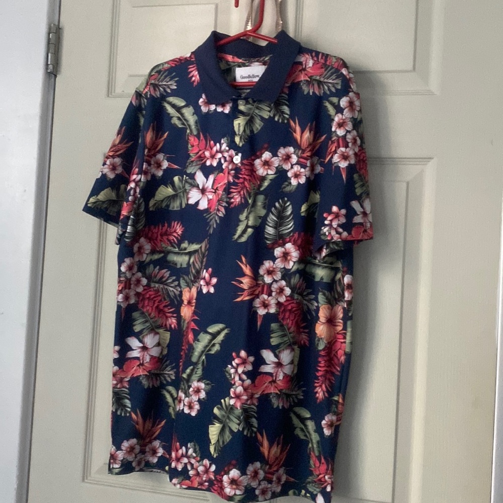 Goodfellow&Co Medium Tropical Polo Mens